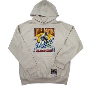 Mitchell & Ness Los Angeles Dodgers 1988 World Series Champions Hoodie XL Cream